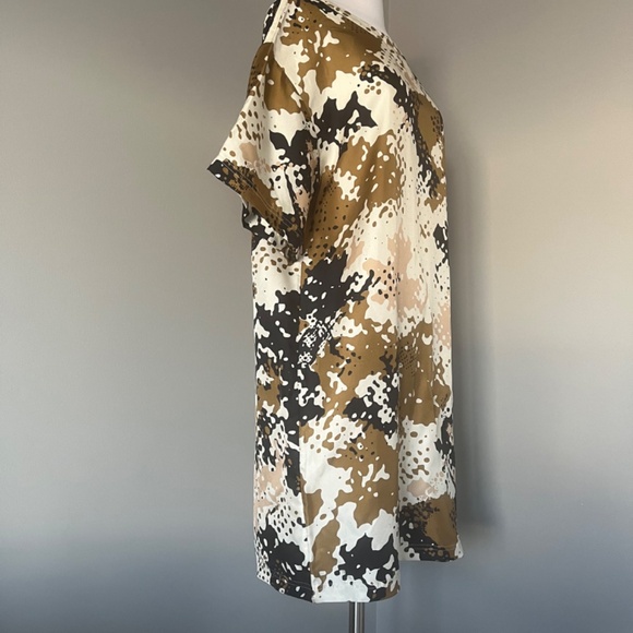 $495 rag & bone 'Chester' Camo Print 100% Silk T-Shirt Dress Small - Picture 8 of 16